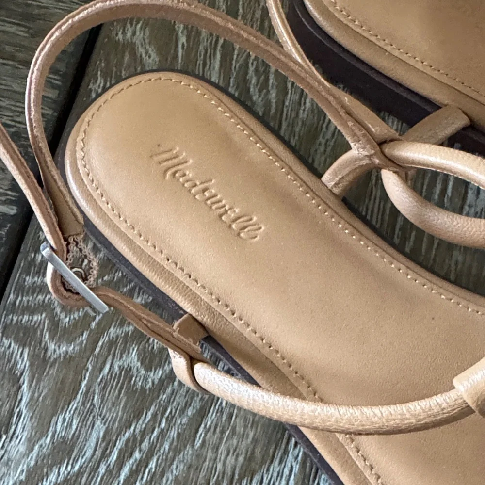Madewell Tan Leather Women's Sandals - Picture 2 of 3